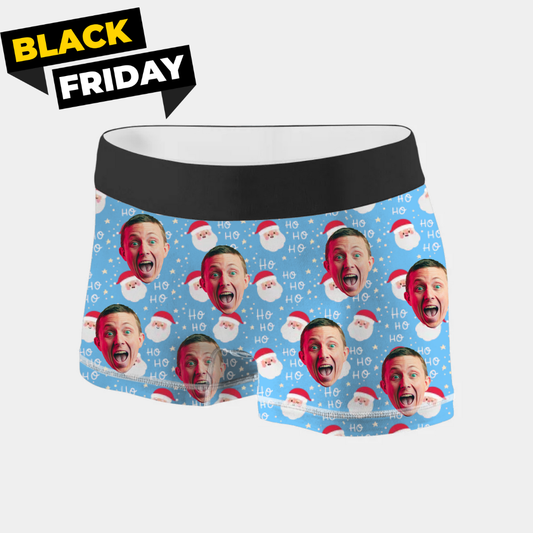 Personalisierter Weihnachts-Boxer mit Foto